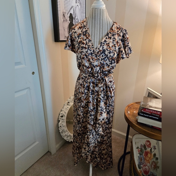 Nucole Miller Wrap Dress - Picture 1 of 11